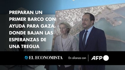 Preparan un primer barco con ayuda para Gaza, donde bajan las esperanzas de una tregua