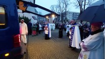 Powitanie obrazu Matki Bożej Częstochowskiej w klasztorze we Włocławku.