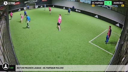 But de Franck Lamas - OLYMPIQUE PALOIS