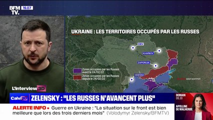 Volodymyr Zelensky: "L'avancée de la Russie a été stoppée"