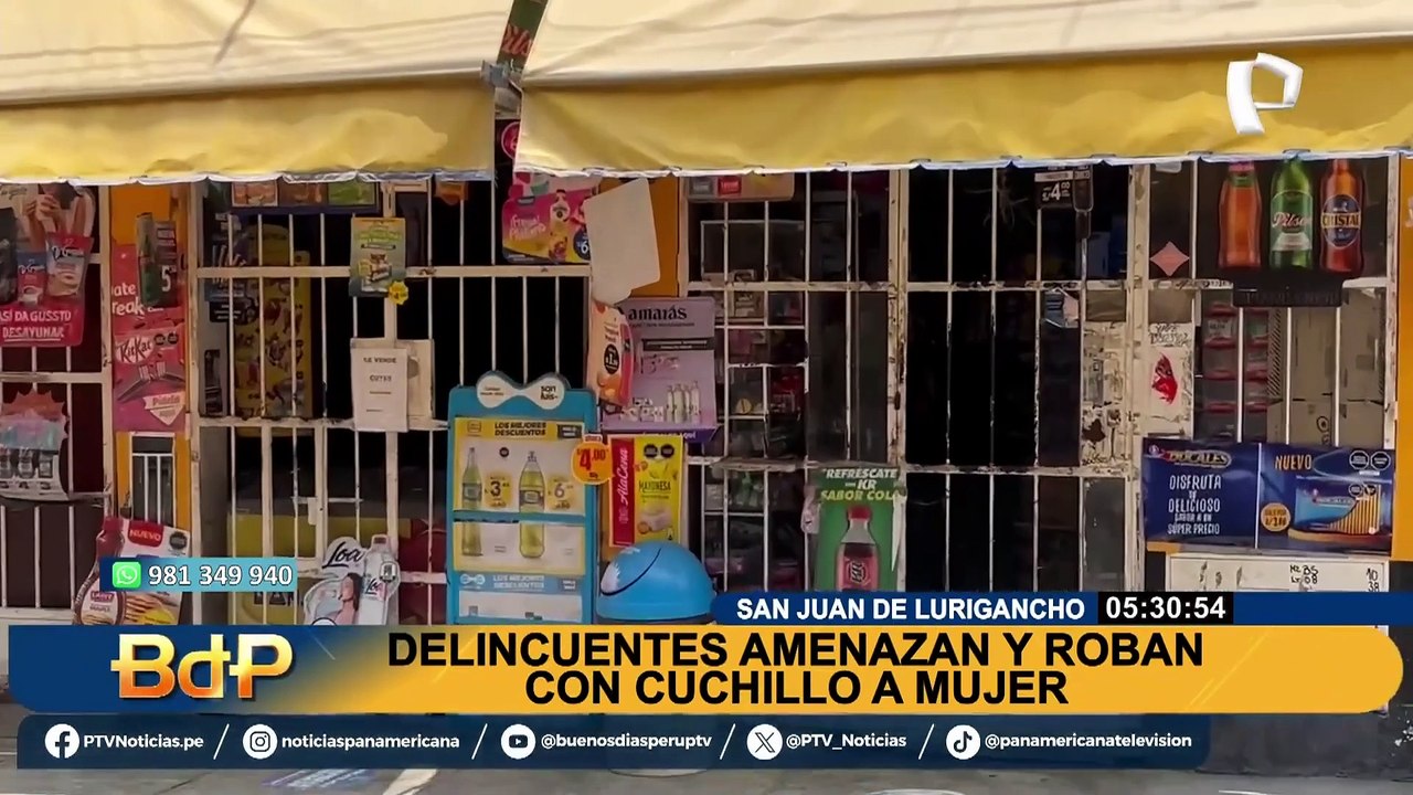 Con cuchillo en mano asaltan a mujer en SJL y así reaccionaron los vecinos: “demasiada delincuencia”