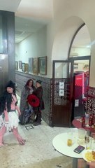 Carnival Costume Turns People Into Ostriches