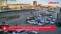 Ankara'da feci kaza! Freni boşalan beton mikseri araçları biçti