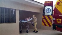 Idosa é socorrida após sofrer queda dentro de casa no Pioneiros Catarinenses