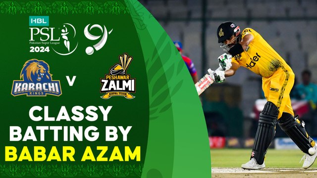 Classy Batting By Babar Azam | Karachi Kings vs Peshawar Zalmi | Match 29 | HBL PSL 9 | M1Z2U