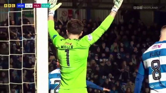 Morton Vs Hearts 1 half Scottish Cup Quarter Final