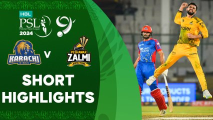 Short Highlights | Karachi Kings vs Peshawar Zalmi | Match 29 | HBL PSL 9 | M1Z2U