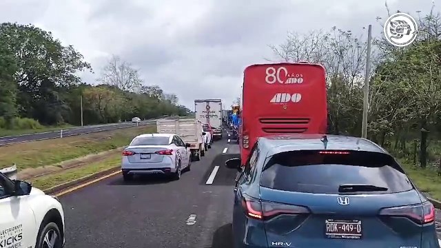 Accidente múltiple paraliza la carretera Costera del Golfo; hasta 10 kilómetros de fila ¡extrema precauciones!