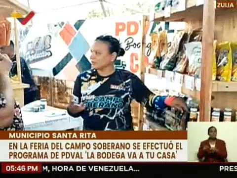 Más de 7 toneladas de alimentos fueron distribuidos a familias del mcpio. Santa Rita del edo. Zulia