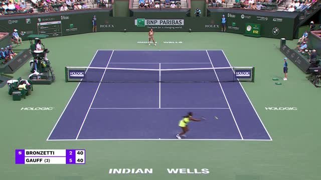 Indian Wells - Coco Gauff domine Lucia Bronzetti