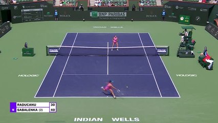 Indian Wells - Sabalenka domine Raducanu
