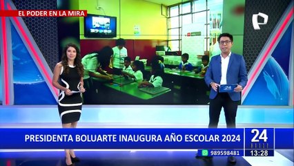 Dina Boluarte inaugura el año escolar 2024