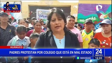 Huánuco: padres denuncian que colegio de sus hijos fue declarado inhabitable