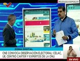 Pdte. Maduro respalda la decisión del CNE al invitar veedores internacionales para el 28J