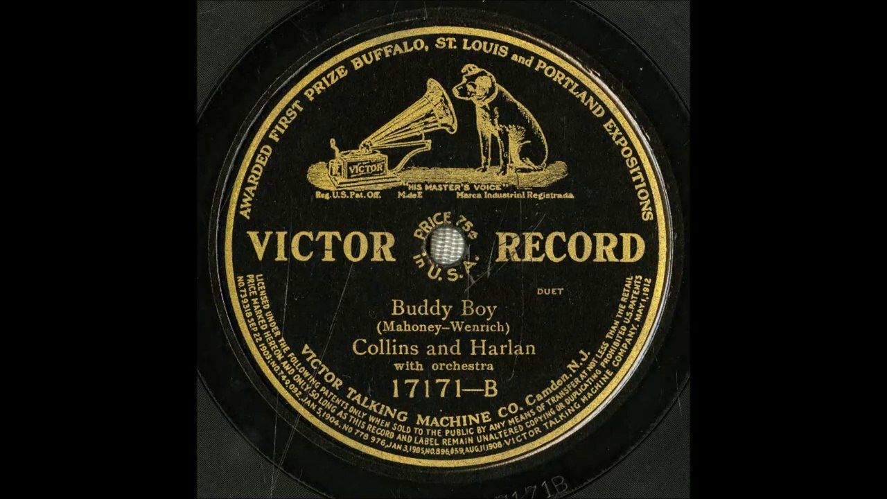 Arthur Collins & Byron G. Harlan - Buddy Boy (1912)