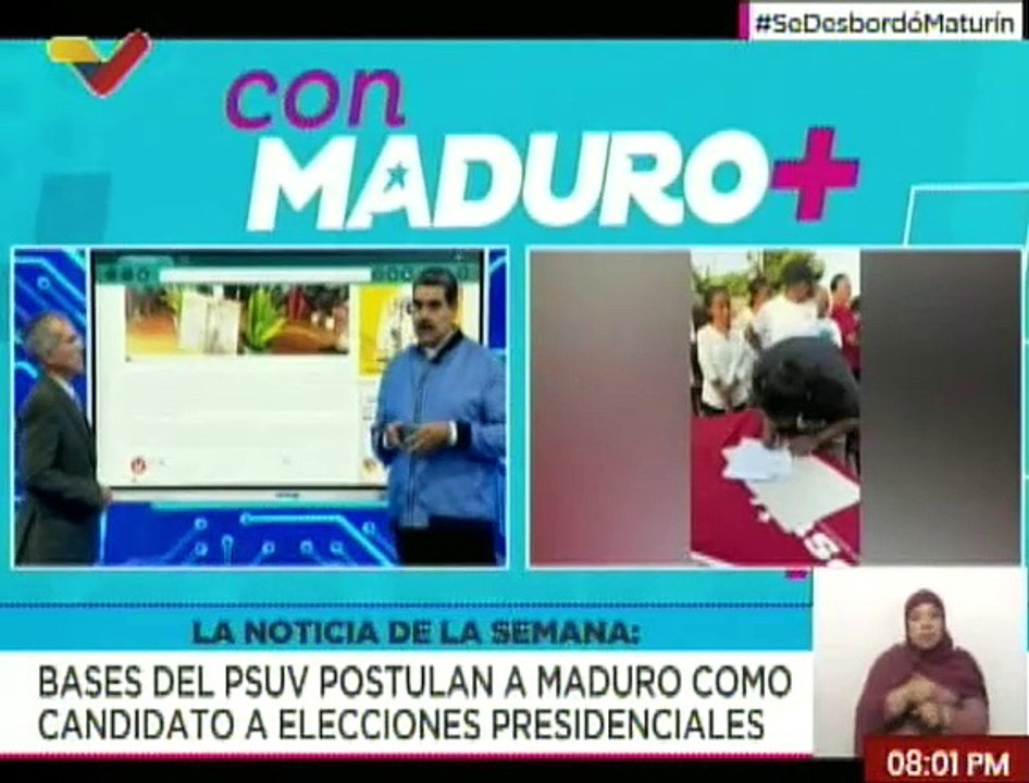 Más de 4 millones de militantes del PSUV postularon al Pdte. Maduro como candidato para el 28J
