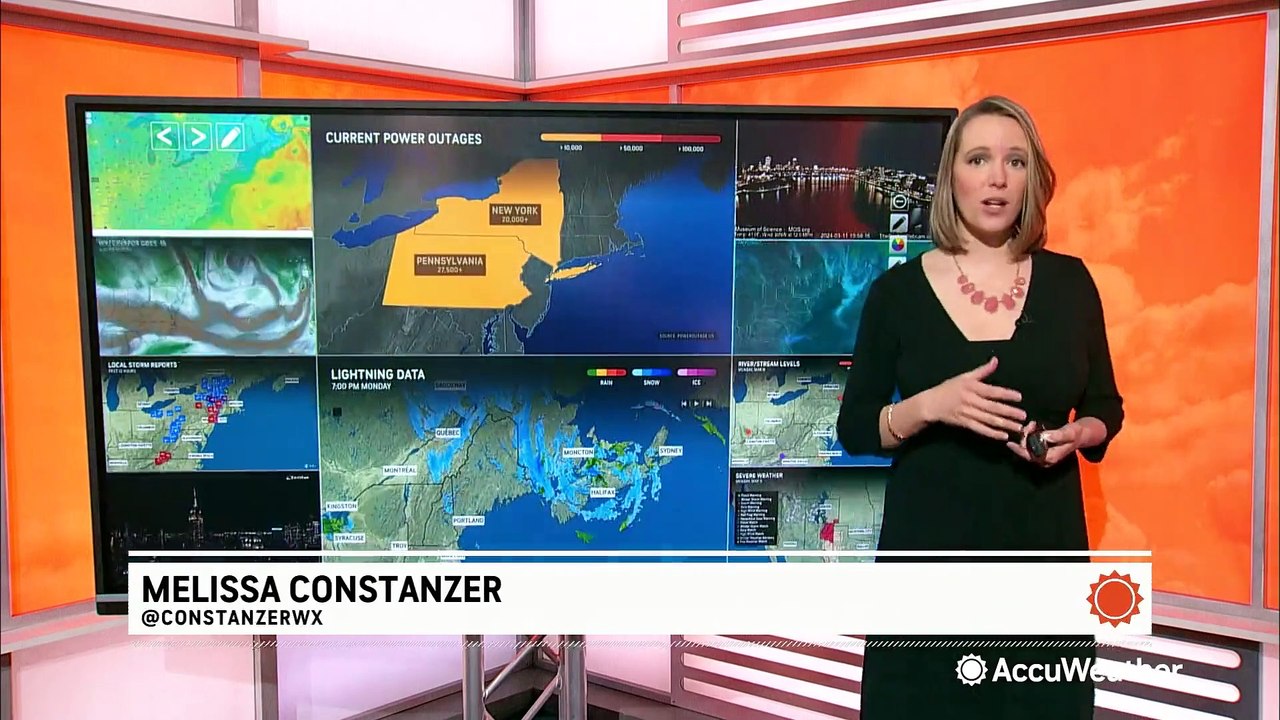 Springlike warmup on the way after snow squalls and flooding in the Northeast