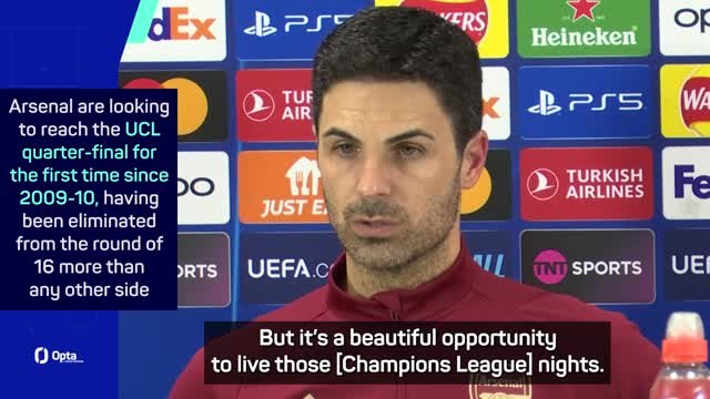 Arteta and Odegaard ready for 'beautiful' Champions League night at Emirates