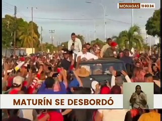 Análisis sobre el desbordamiento de los monaguenses con la llegada del Pdte. Nicolás Maduro