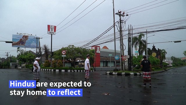 Bali shuts down for 'Day of Silence'