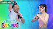 Jhong is unable to concentrate due to the whiteness of Jackie's underarms | Karaokids