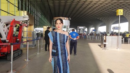 Urfi Javed Fig Out In Dress Made Out Of Denim Bottoms' Waste
