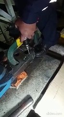 Metal Stitching _ Metal locking Repair Of Crack Gearbox Of Main Engine