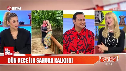 Sunucu Hande Sarıoğlu ilahi okudu