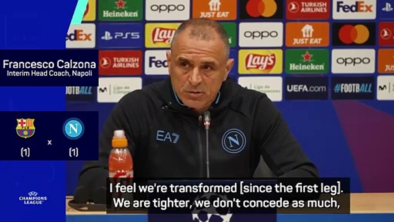 Napoli bullish ahead of Barcelona tie