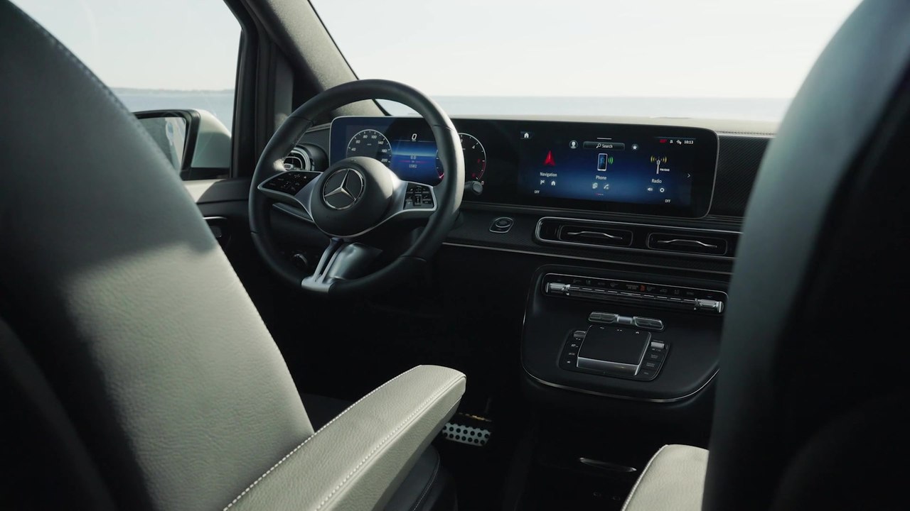 Der neue EQV und die neue V-Klasse von Mercedes-Benz - Neues Cockpit-Design mit Hightech-Anmutung und zusätzliche Komfortausstattungen