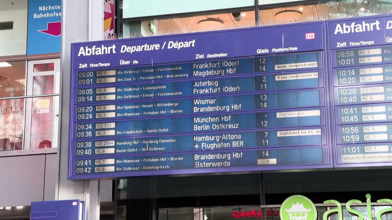 Neuerlicher GDL-Streik Legt Bahnverkehr Lahm - Video Dailymotion