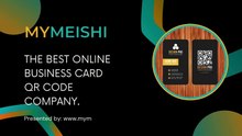 MyMeishi is the best online business card QR code company.