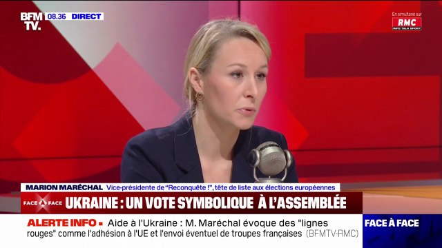 Soutien à l'Ukraine: pour Marion Maréchal, Emmanuel Macron se lance dans des aventures irréfléchies sur le plan diplomatique