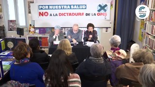 Ángeles Maestro - Rueda de prensa - Manifestación 16M contra el tratado de pandemias de la OMS