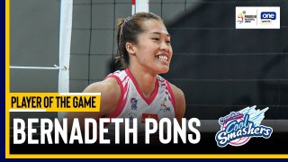PVL Player of the Game Highlights: Bernadeth Pons goes for top points in Creamline win vs Strong Group