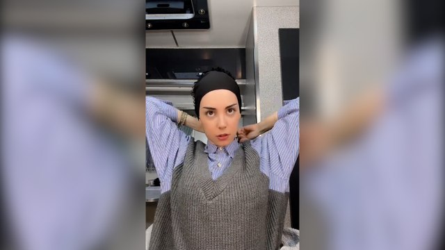 Kızılcık Şerbeti'nin Çimen'i tesettüre girdiği anları yayınladı