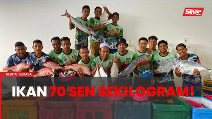 Jual ikan selayang 70 sen sekilogram