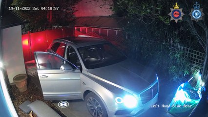 Gang member smashes car through gate after 'hacking' into it