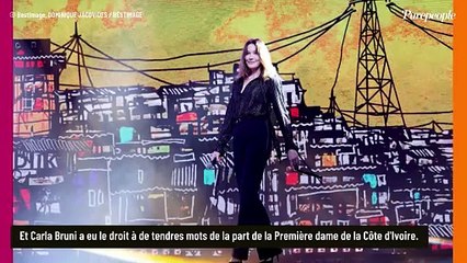 PHOTOS Carla Bruni : Nicolas Sarkozy spectateur transi d'amour pour sa femme, très envoûtante avec Gims