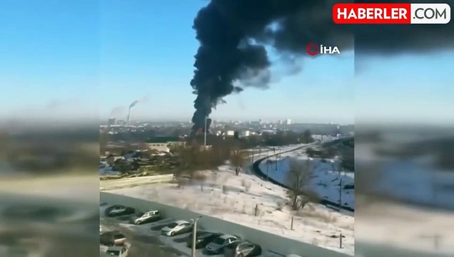 Ukrayna'dan Rusya'ya İHA saldırısı: 2 tesiste yangın çıktı