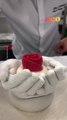 Quand le chef pâtissier Elian Bernadac prépare un dessert spécial pour la Saint-Valentin. ‍ : La Chaumiere Troinex