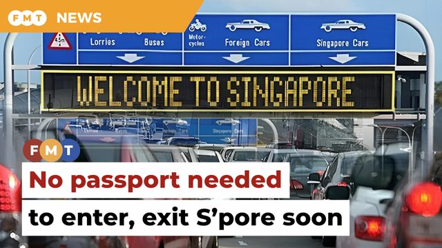 Drivers need to only scan QR code to go in, out of S’pore soon