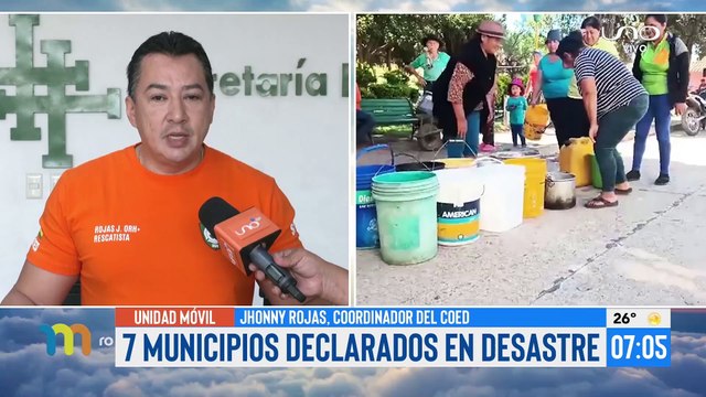 Envían ayuda a 7 municipios declarados en desastre en Santa Cruz