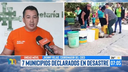 Envían ayuda a 7 municipios declarados en desastre en Santa Cruz
