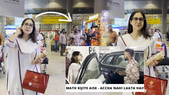 Sara Ali Khan Rightly Schools A Fan For His Unpleasant Gesture At The Airport!