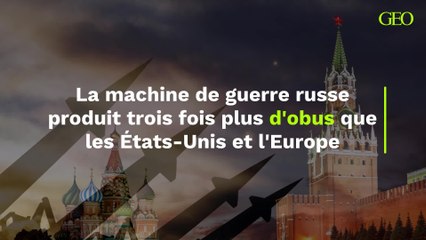 La machine de guerre russe produit trois fois plus d'obus que les États-Unis et l'Europe
