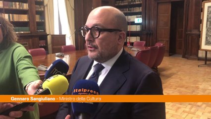 Sangiuliano "Con 'Pompei è arte' celebriamo il bel canto"