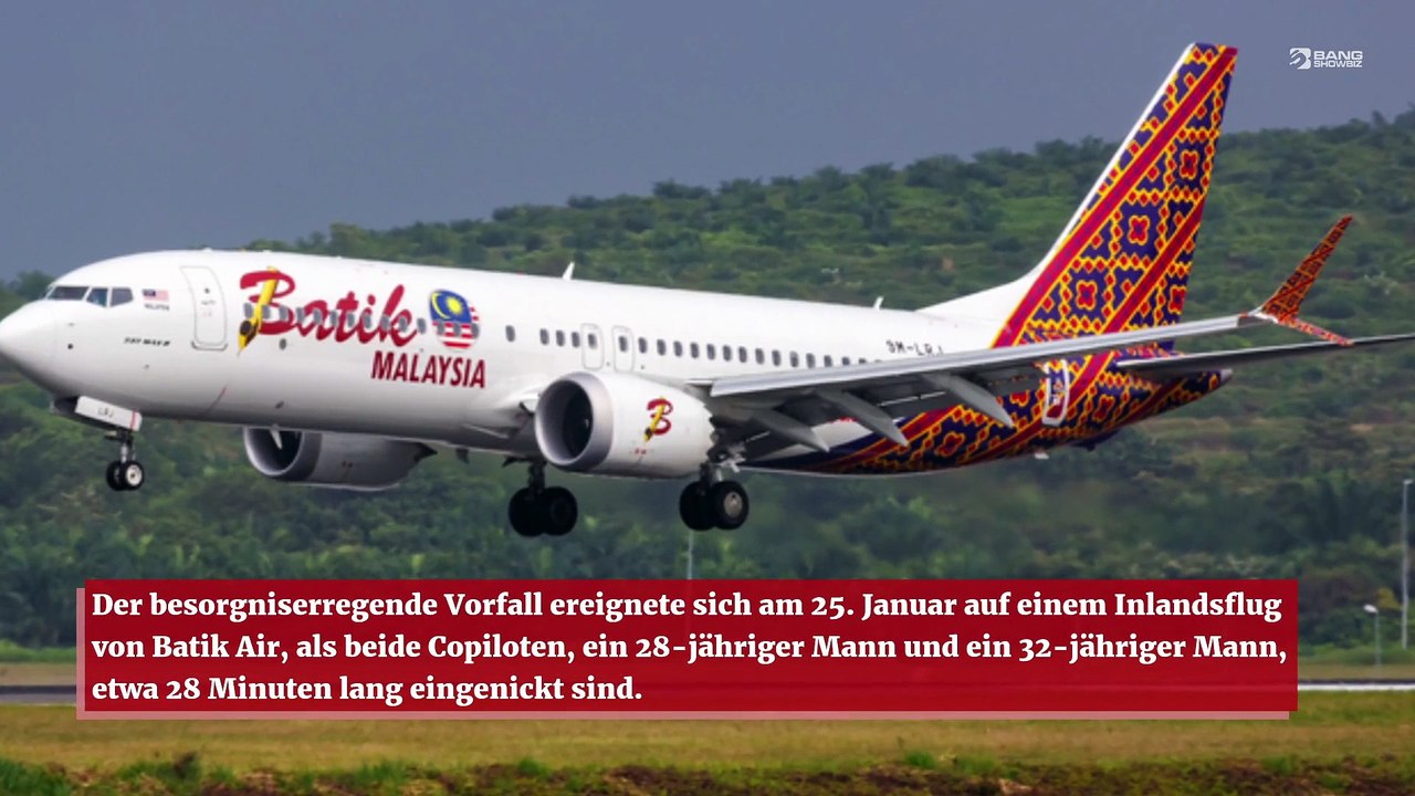 Piloten während Indonesien-Flug eingeschlafen