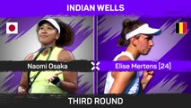 Mertens beats Osaka to reach Indian Wells fourth round