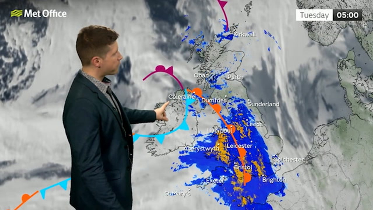 12/03/24 – Rain heaviest in the southeast – Met Office Weather - video ...